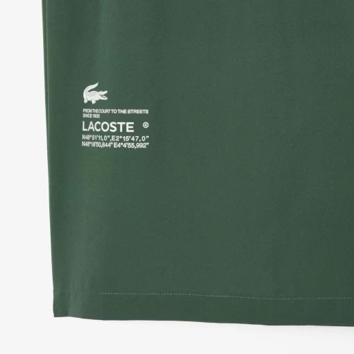 Lacoste Fitness & Training-Men'S Two-Tone Sport Shorts With Built-In Undershorts