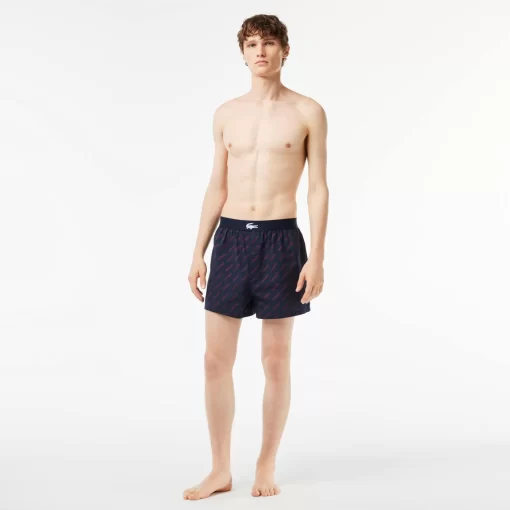 Lacoste Underwear & Lounge Wear-Men'S Ultra-Soft Cotton Boxer 3-Pack