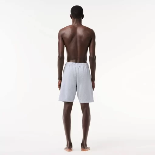 Lacoste Underwear & Lounge Wear-Men'S Velour Crocodile Cotton Fleece Indoor Shorts