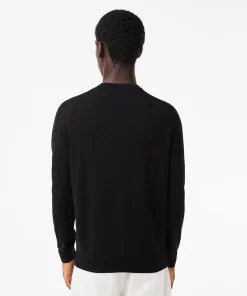 Lacoste Knitwear-Men'S V-Neck Organic Cotton Sweater