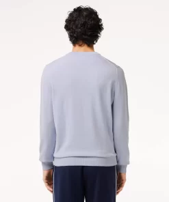 Lacoste Knitwear-Men'S V-Neck Organic Cotton Sweater