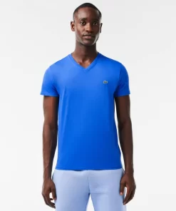 Lacoste T-Shirts-Men'S V-Neck Pima Cotton Jersey T-Shirt