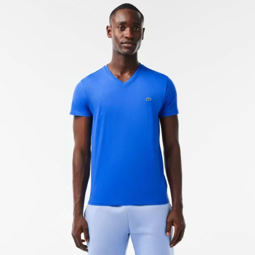 Lacoste T-Shirts-Men'S V-Neck Pima Cotton Jersey T-Shirt