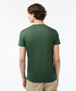 Lacoste T-Shirts-Men'S V-Neck Pima Cotton Jersey T-Shirt