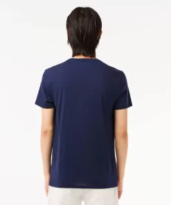 Lacoste T-Shirts-Men'S V-Neck Pima Cotton Jersey T-Shirt