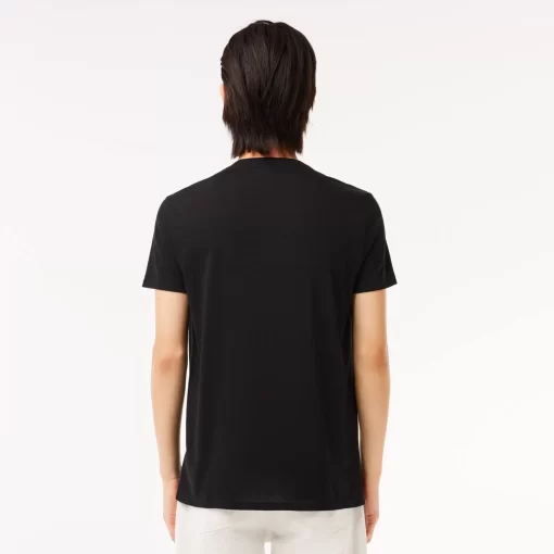 Lacoste T-Shirts-Men'S V-Neck Pima Cotton Jersey T-Shirt