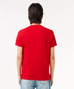 Lacoste T-Shirts-Men'S V-Neck Pima Cotton Jersey T-Shirt