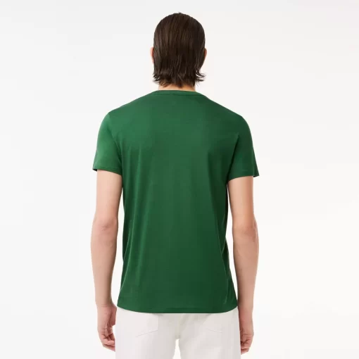 Lacoste T-Shirts-Men'S V-Neck Pima Cotton Jersey T-Shirt