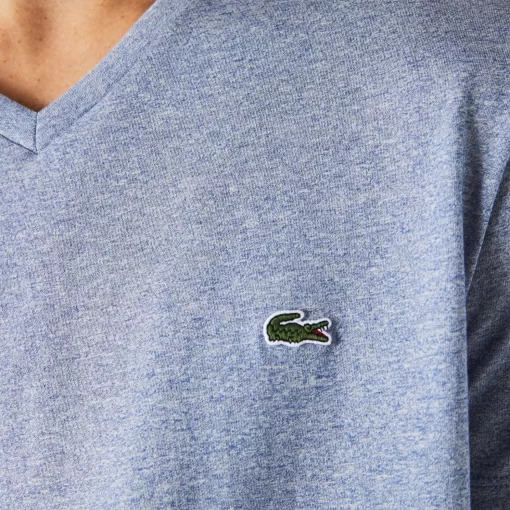 Lacoste T-Shirts-Men'S V-Neck Pima Cotton Jersey T-Shirt