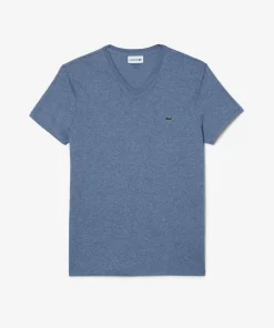 Lacoste T-Shirts-Men'S V-Neck Pima Cotton Jersey T-Shirt