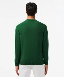 Lacoste Knitwear-Men'S V-Neck Wool Sweater