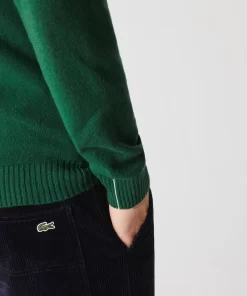 Lacoste Knitwear-Men'S V-Neck Wool Sweater