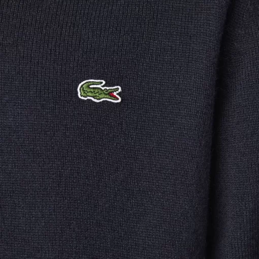 Lacoste Knitwear-Men'S V-Neck Wool Sweater