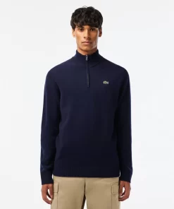 Lacoste Knitwear-Men'S Wool Trucker Sweater