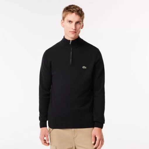 Lacoste Knitwear-Men'S Wool Trucker Sweater