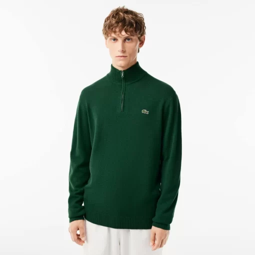 Lacoste Knitwear-Men'S Wool Trucker Sweater