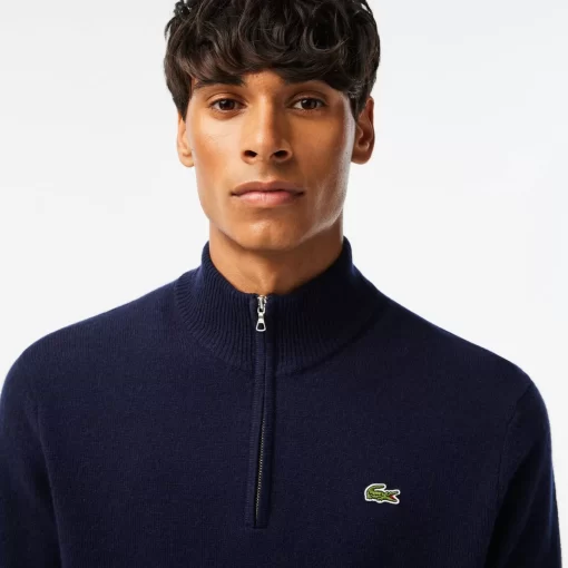 Lacoste Knitwear-Men'S Wool Trucker Sweater