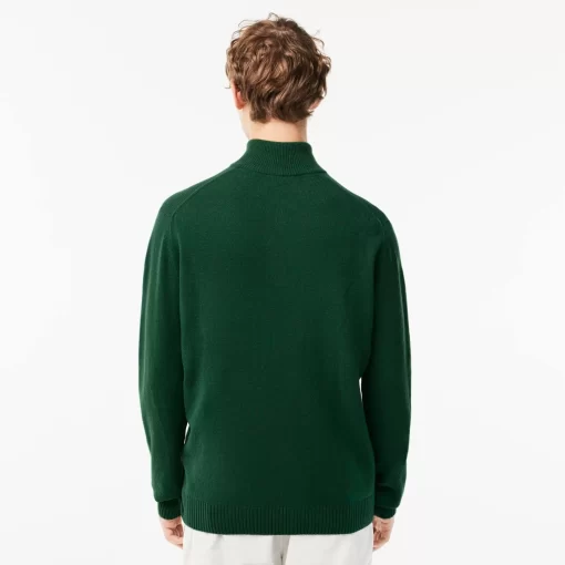 Lacoste Knitwear-Men'S Wool Trucker Sweater