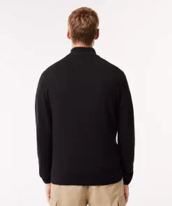 Lacoste Knitwear-Men'S Wool Trucker Sweater