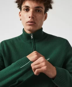 Lacoste Knitwear-Men'S Wool Trucker Sweater