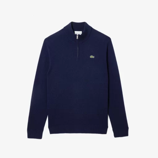 Lacoste Knitwear-Men'S Wool Trucker Sweater