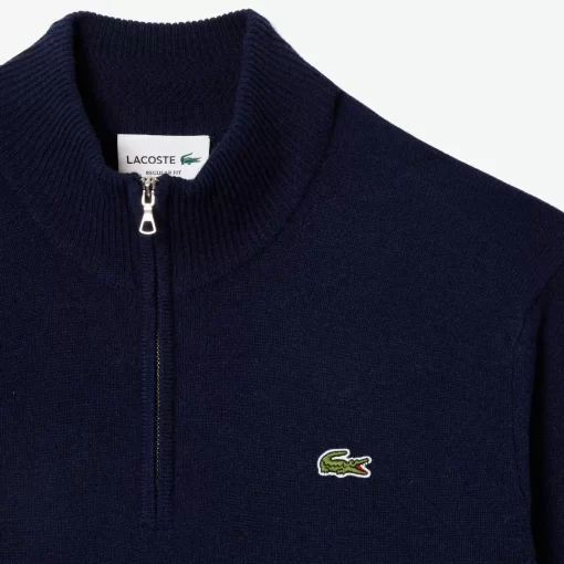 Lacoste Knitwear-Men'S Wool Trucker Sweater