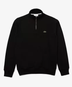 Lacoste Knitwear-Men'S Zippered Stand-Up Collar Cotton Sweatshirt