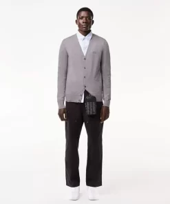 Lacoste Knitwear-Merino Wool Cardigan