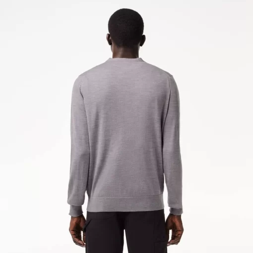 Lacoste Knitwear-Merino Wool Cardigan