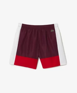 Lacoste Swimwear-Mid Length Colourblock Swim Trunks