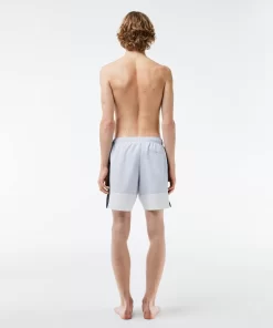 Lacoste Swimwear-Mid Length Colourblock Swim Trunks