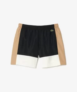 Lacoste Swimwear-Mid Length Colourblock Swim Trunks