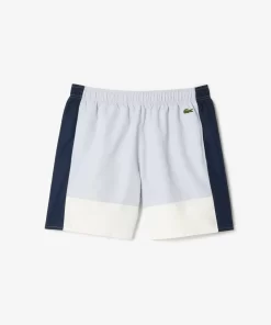 Lacoste Swimwear-Mid Length Colourblock Swim Trunks