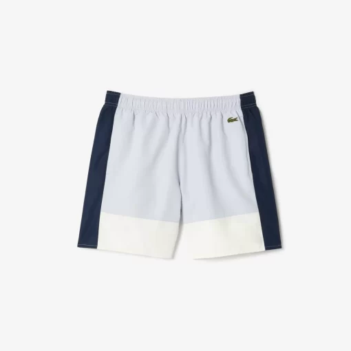 Lacoste Swimwear-Mid Length Colourblock Swim Trunks