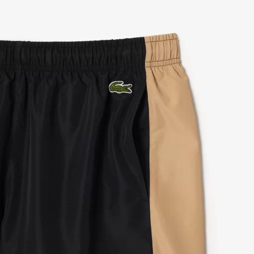 Lacoste Swimwear-Mid Length Colourblock Swim Trunks