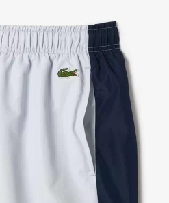 Lacoste Swimwear-Mid Length Colourblock Swim Trunks