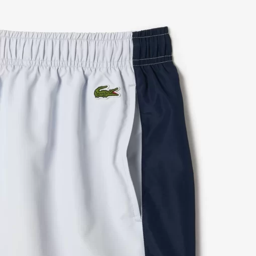 Lacoste Swimwear-Mid Length Colourblock Swim Trunks