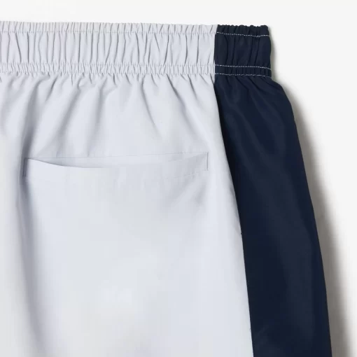 Lacoste Swimwear-Mid Length Colourblock Swim Trunks