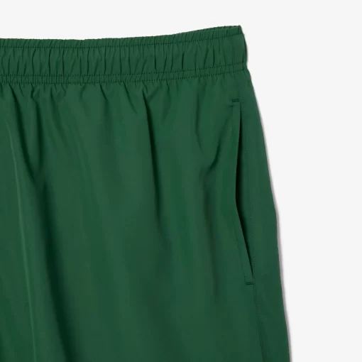 Lacoste Swimwear-Mid Length Slogan Swim Trunks