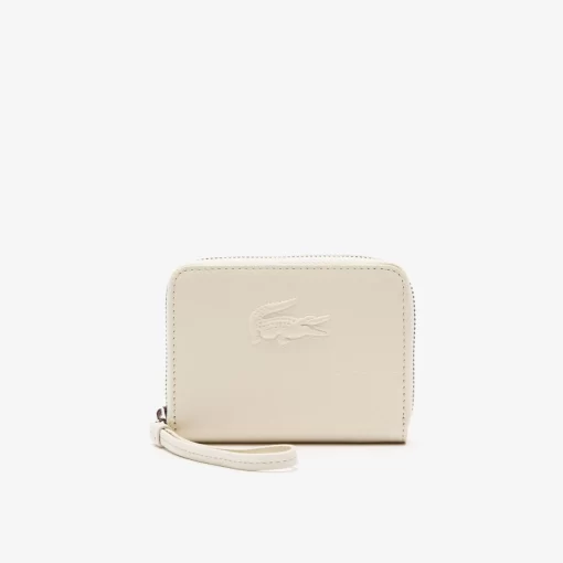 Lacoste Wallets & Small Leather Goods-Mini City Court Grain Leather Coin Purse