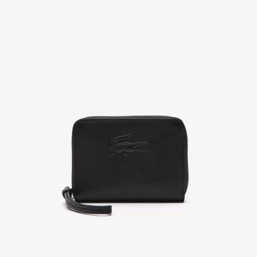 Lacoste Wallets & Small Leather Goods-Mini City Court Grain Leather Coin Purse