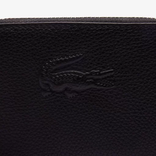 Lacoste Wallets & Small Leather Goods-Mini City Court Grain Leather Coin Purse