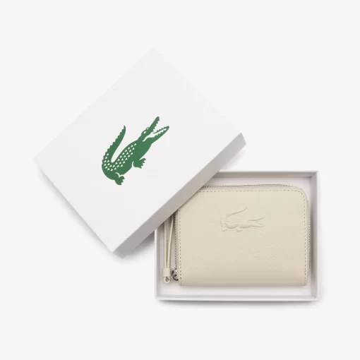 Lacoste Wallets & Small Leather Goods-Mini City Court Grain Leather Coin Purse