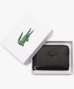 Lacoste Wallets & Small Leather Goods-Mini City Court Grain Leather Coin Purse