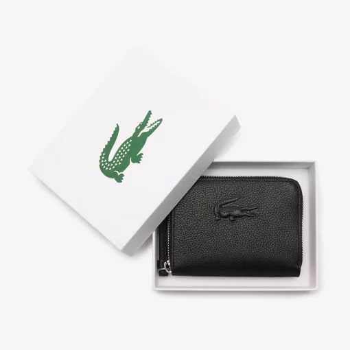 Lacoste Wallets & Small Leather Goods-Mini City Court Grain Leather Coin Purse