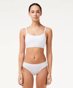 Lacoste Underwear & Loungewear-Mini Croc Signature Bandeau Bralette