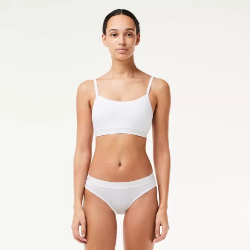 Lacoste Underwear & Loungewear-Mini Croc Signature Bandeau Bralette