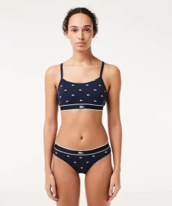 Lacoste Underwear & Loungewear-Mini Croc Signature Bandeau Bralette