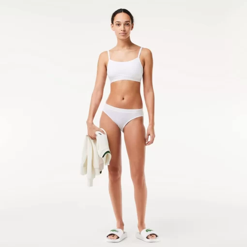 Lacoste Underwear & Loungewear-Mini Croc Signature Bandeau Bralette