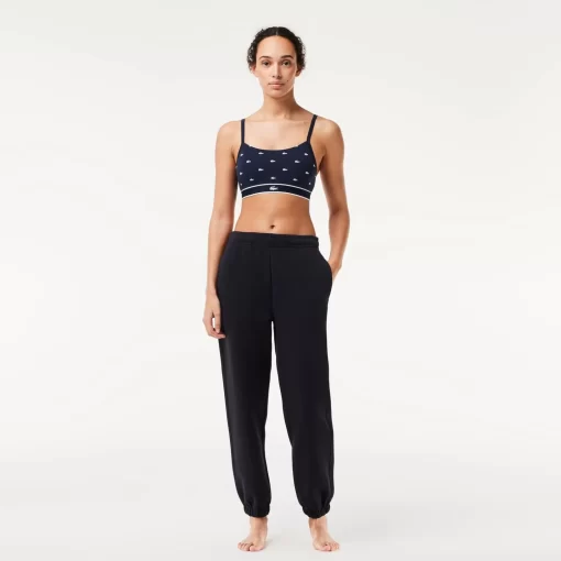 Lacoste Underwear & Loungewear-Mini Croc Signature Bandeau Bralette